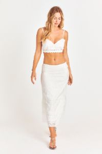 Ivoire Midi Skirt sold by LoveShackFancy