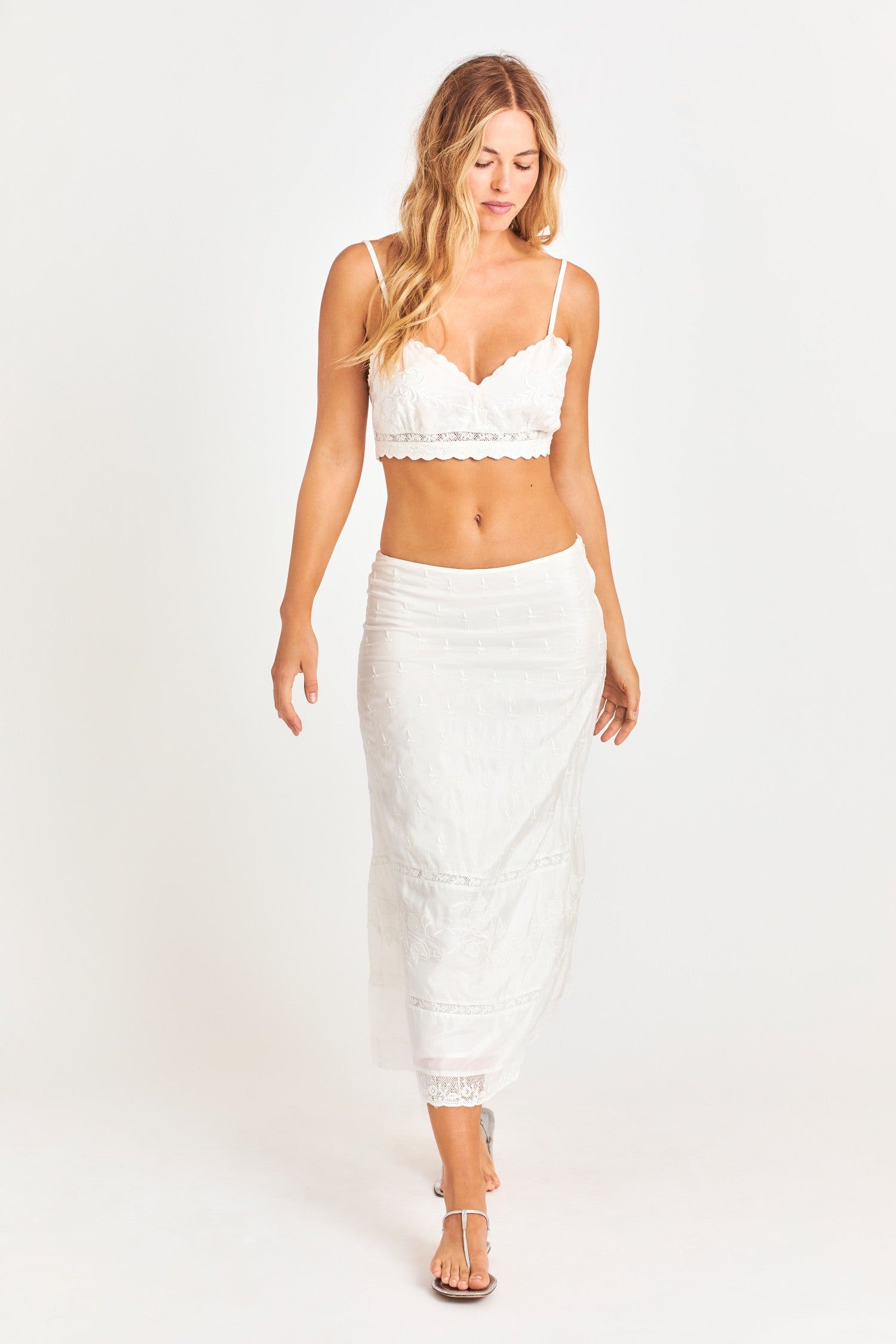 Ivoire Midi Skirt sold by LoveShackFancy product image thumbnail 7