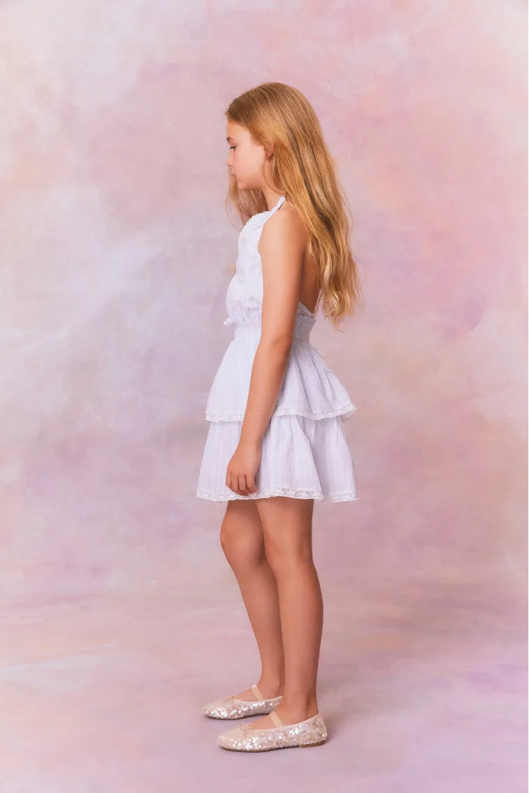 Girls Romille Stripe Dress sold by LoveShackFancy product image thumbnail 4