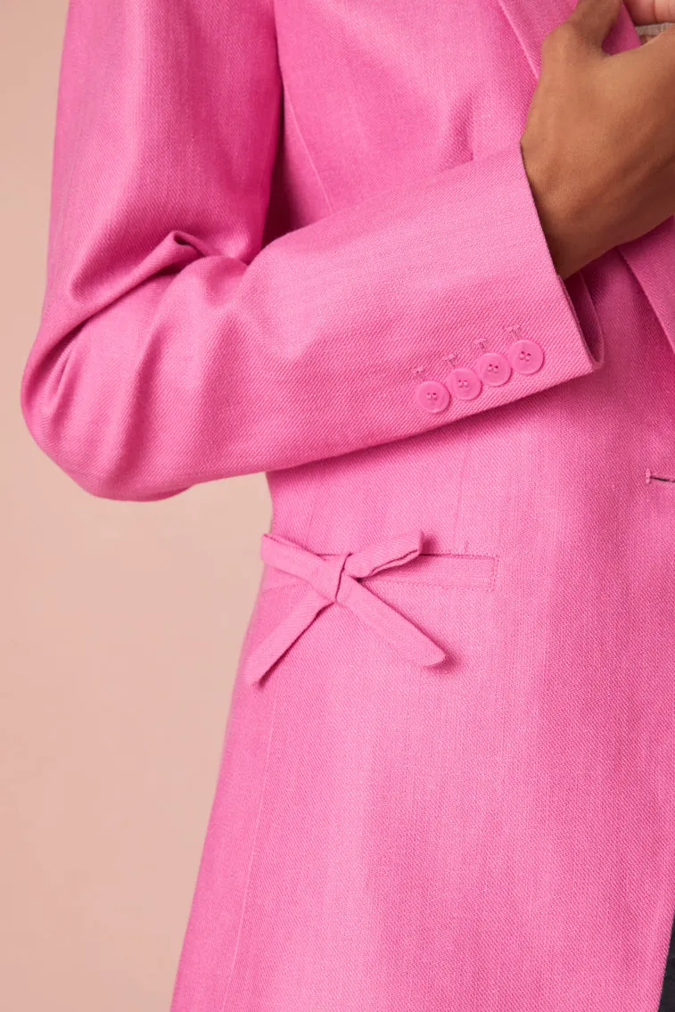 Lamia Tailored Suit Jacket- MEADOW FLOWER sold by LoveShackFancy product image thumbnail 2