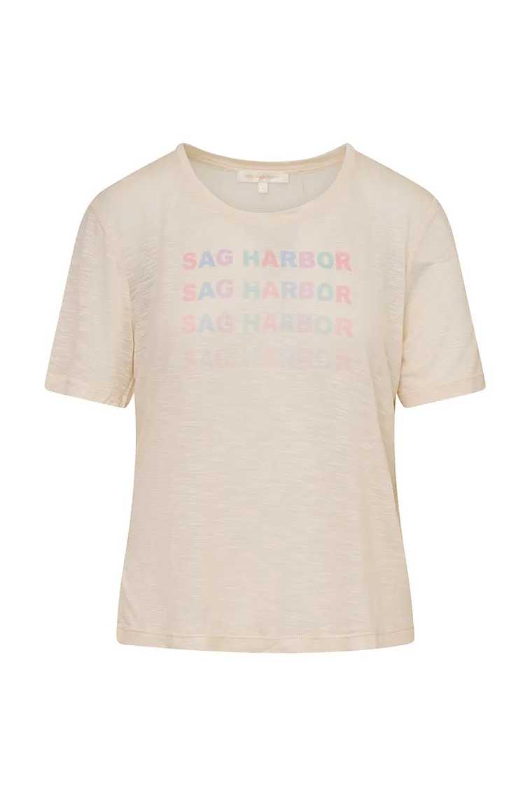 Calix City Tee- CREAM SAG HARBOR sold by LoveShackFancy