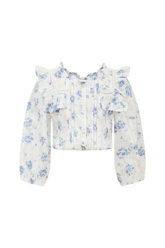 Girls Oda Ruffle Top sold by LoveShackFancy