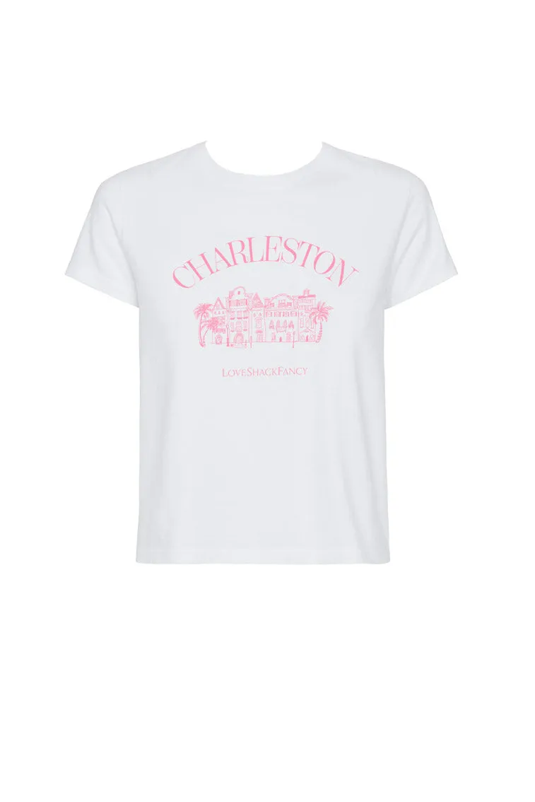 Lia Tee - WHITE CHERRIES sold by LoveShackFancy