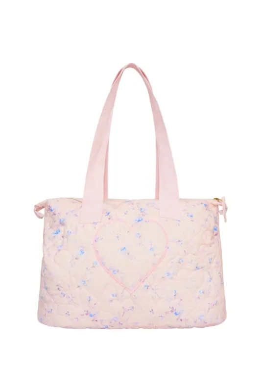 Oran Quilted Weekender Tote sold by LoveShackFancy