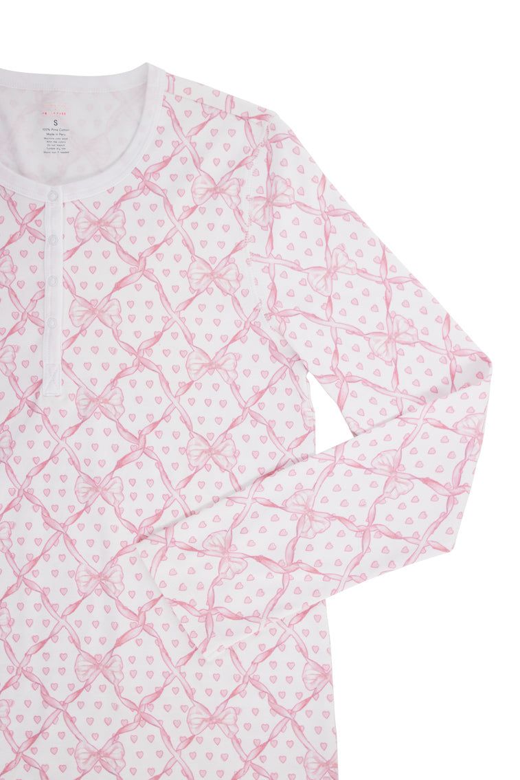 Roller Rabbit x LoveShackFancy Baby Bow Hearts Women's Pajama sold by LoveShackFancy product image thumbnail 2
