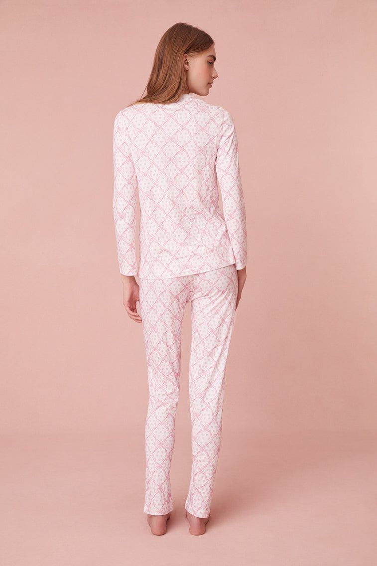 Roller Rabbit x LoveShackFancy Baby Bow Hearts Women's Pajama sold by LoveShackFancy product image thumbnail 5