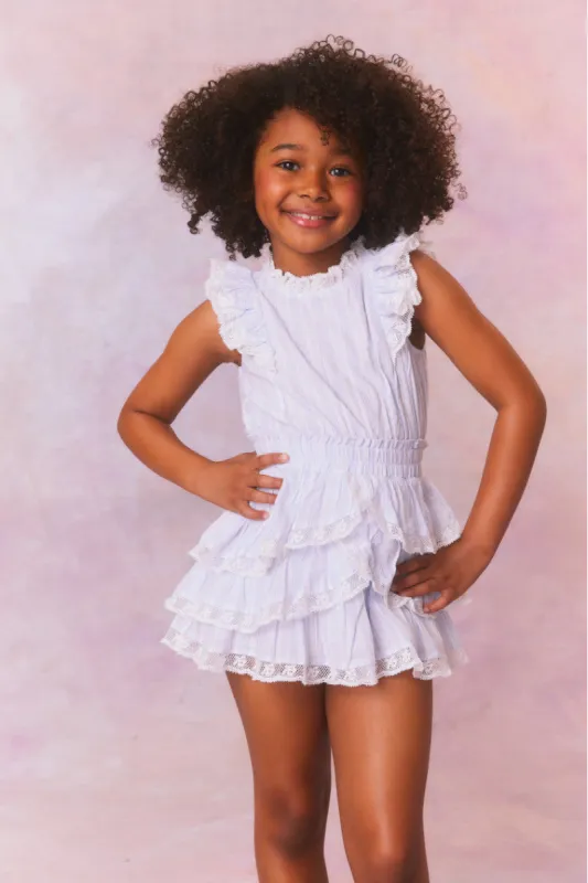 Girls Janelly Cotton Stripe Dress sold by LoveShackFancy