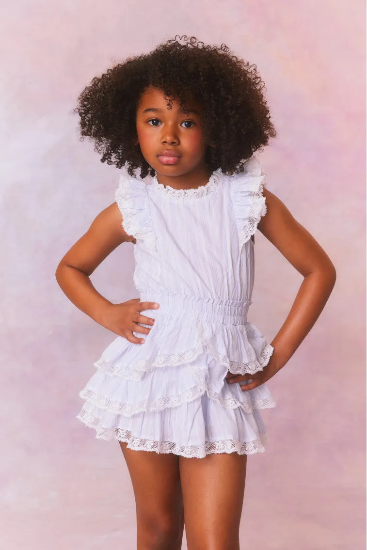 Girls Janelly Cotton Stripe Dress sold by LoveShackFancy product image thumbnail 3