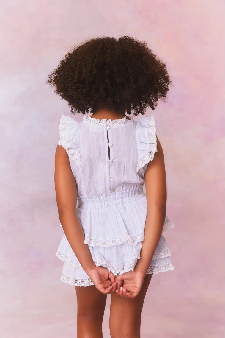 Girls Janelly Cotton Stripe Dress sold by LoveShackFancy product image thumbnail 4