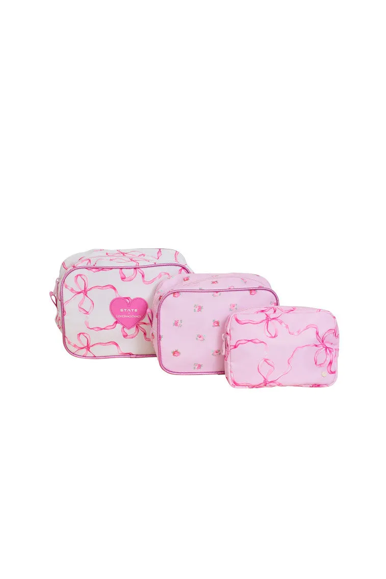 STATE x LoveShackFancy Travel Pouch Set sold by LoveShackFancy product image thumbnail 2