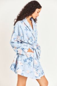 Indie Cotton Bath Robe - WHISPER BLUE sold by LoveShackFancy