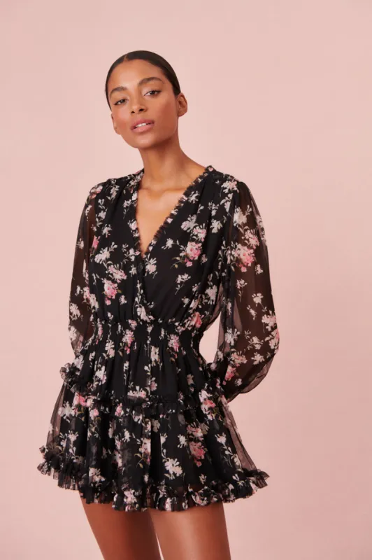 Spruce Silk Mini Dress sold by LoveShackFancy