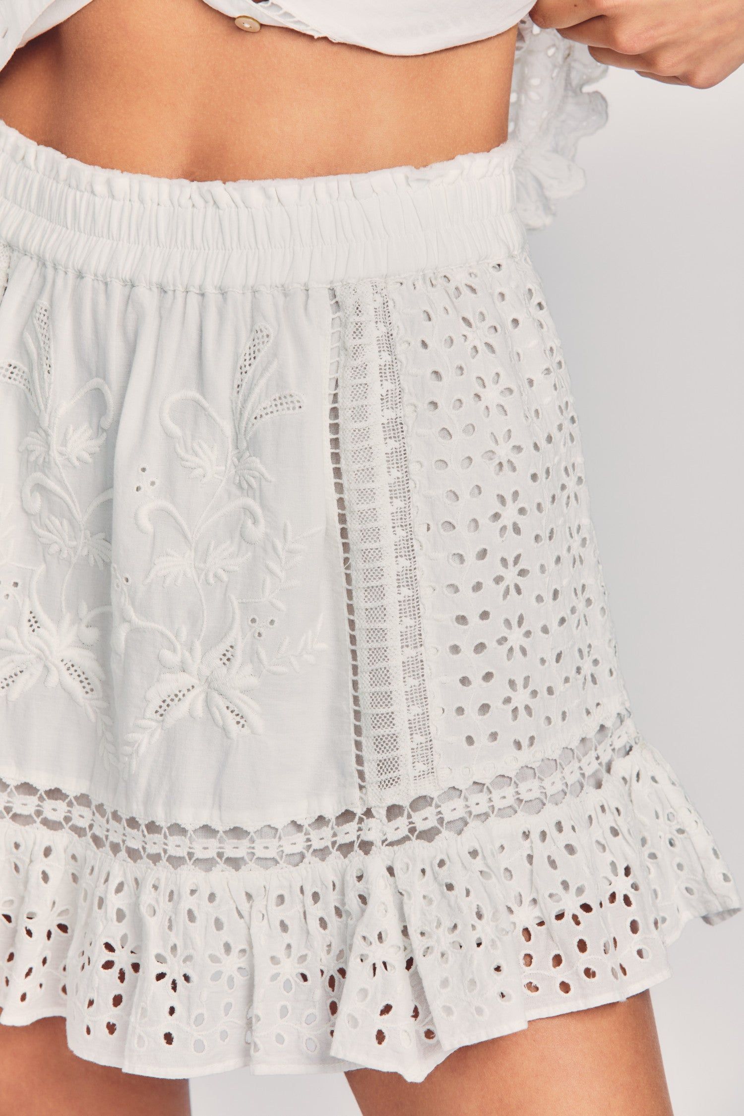 Baydar Mini Skirt sold by LoveShackFancy product image thumbnail 2