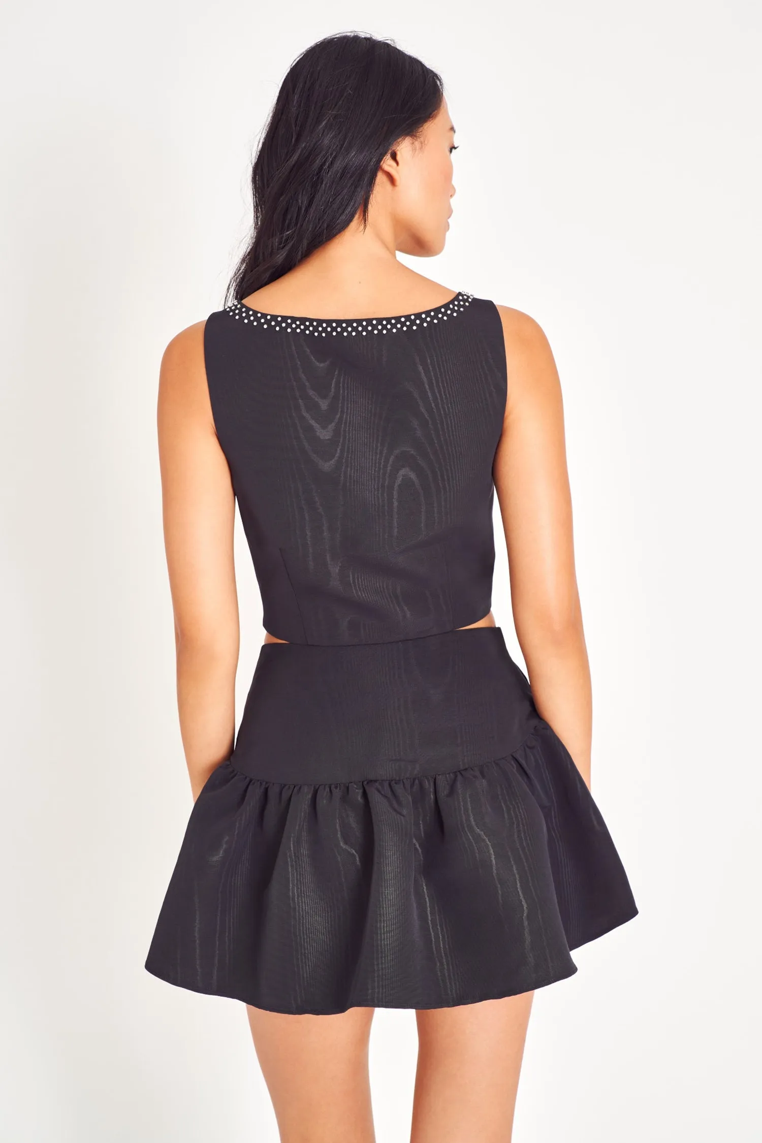 Lively Mini Skirt- BLACK sold by LoveShackFancy product image thumbnail 4