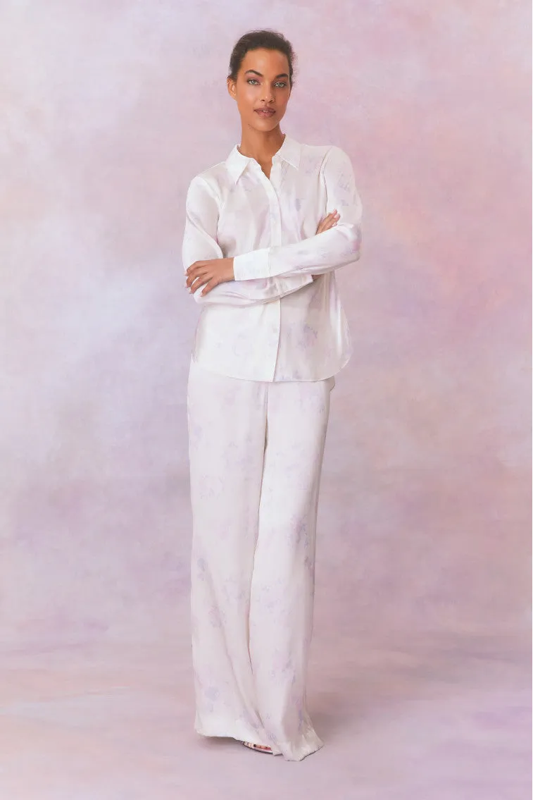 Quintenette Silk Printed Rosette Top sold by LoveShackFancy product image thumbnail 3