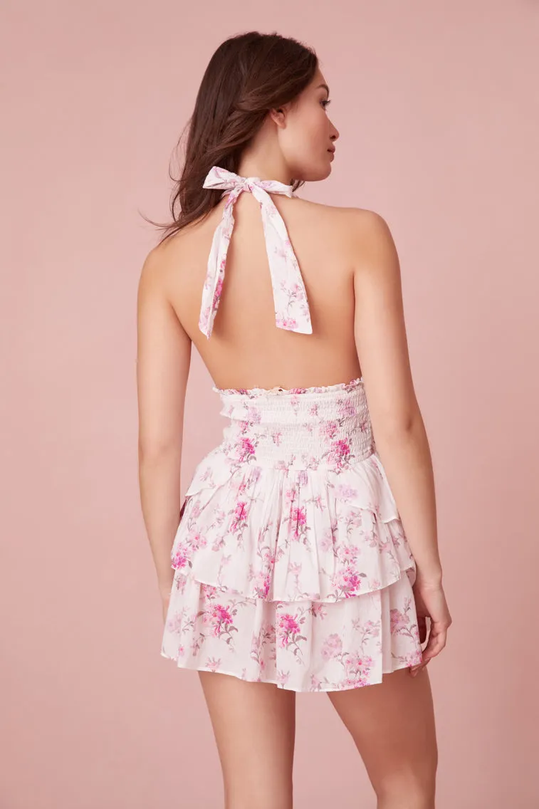 Deanna Floral Halter Dress sold by LoveShackFancy product image thumbnail 2