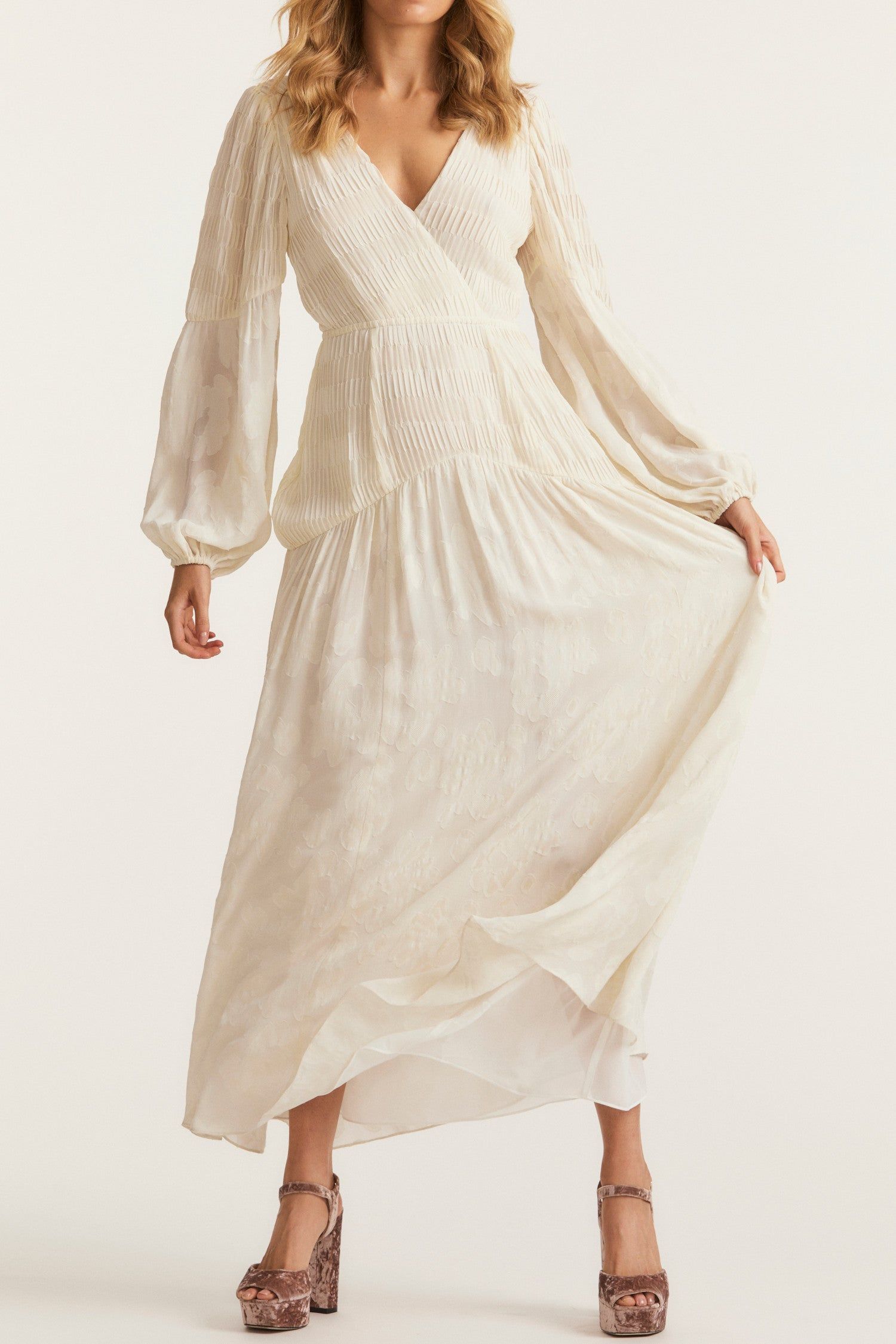 Lexia Maxi Dress - Antique White sold by LoveShackFancy