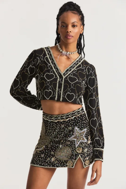 Norima Crop Cardigan sold by LoveShackFancy