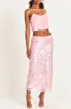 Miller Sequin Skirt- SHEER PINK sold by LoveShackFancy
