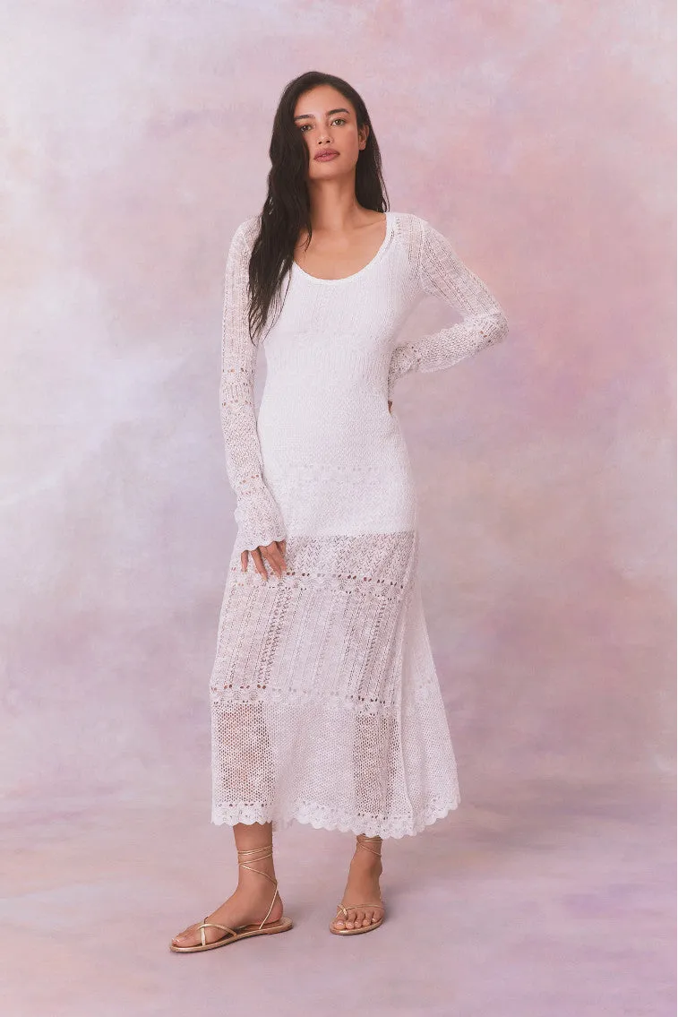 Tilo Pointelle Sheer Maxi Dress sold by LoveShackFancy product image thumbnail 5