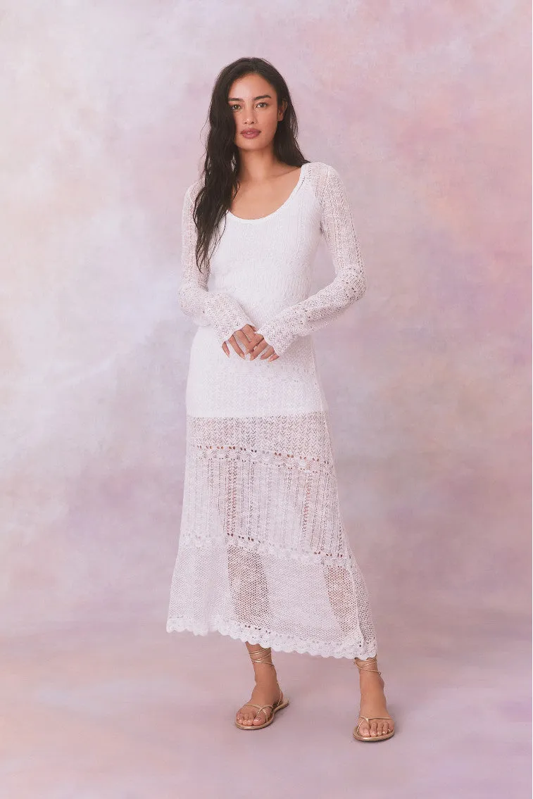 Tilo Pointelle Sheer Maxi Dress sold by LoveShackFancy product image thumbnail 2