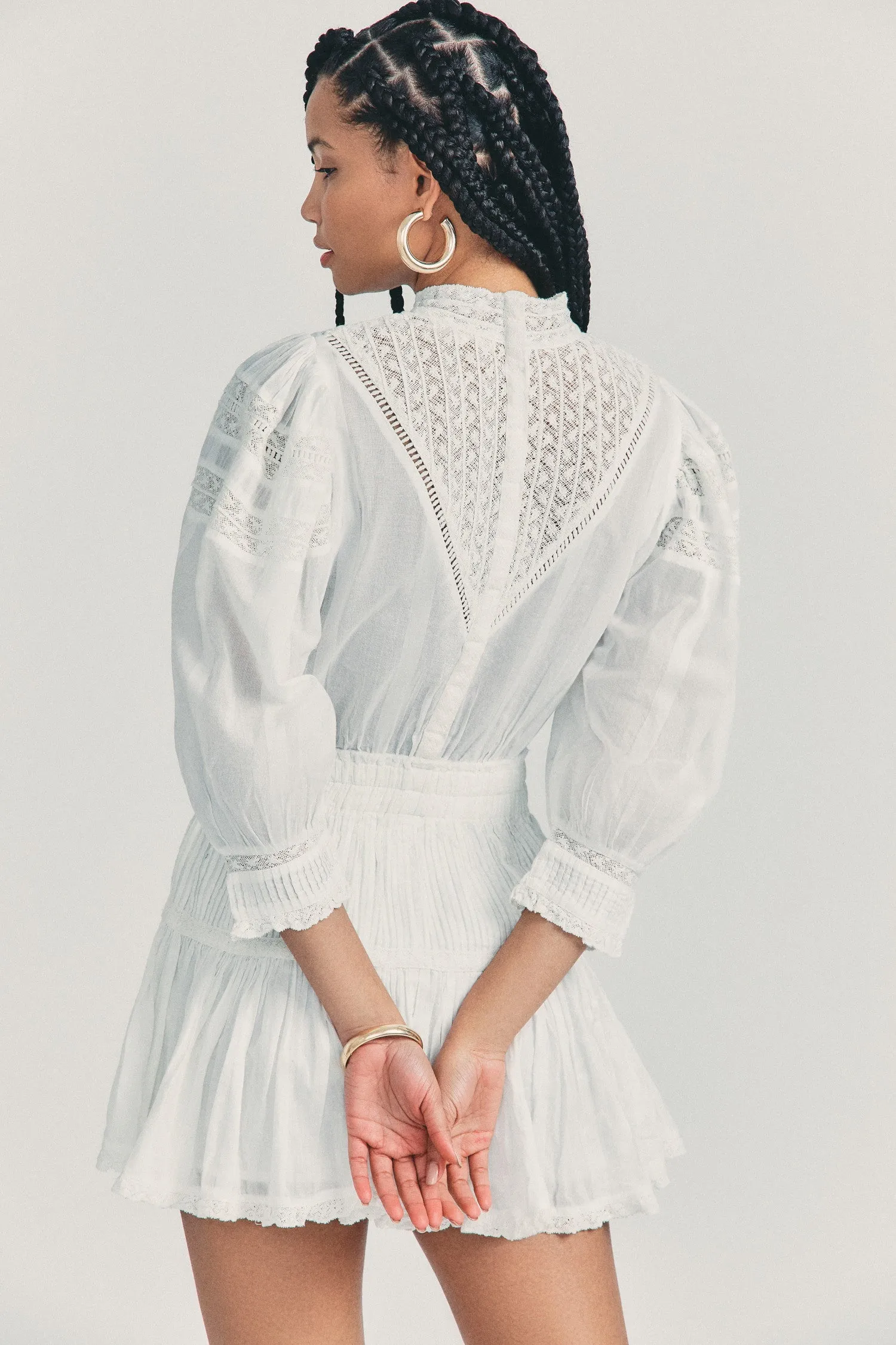 Viola Victorian Mini Dress sold by LoveShackFancy product image thumbnail 5