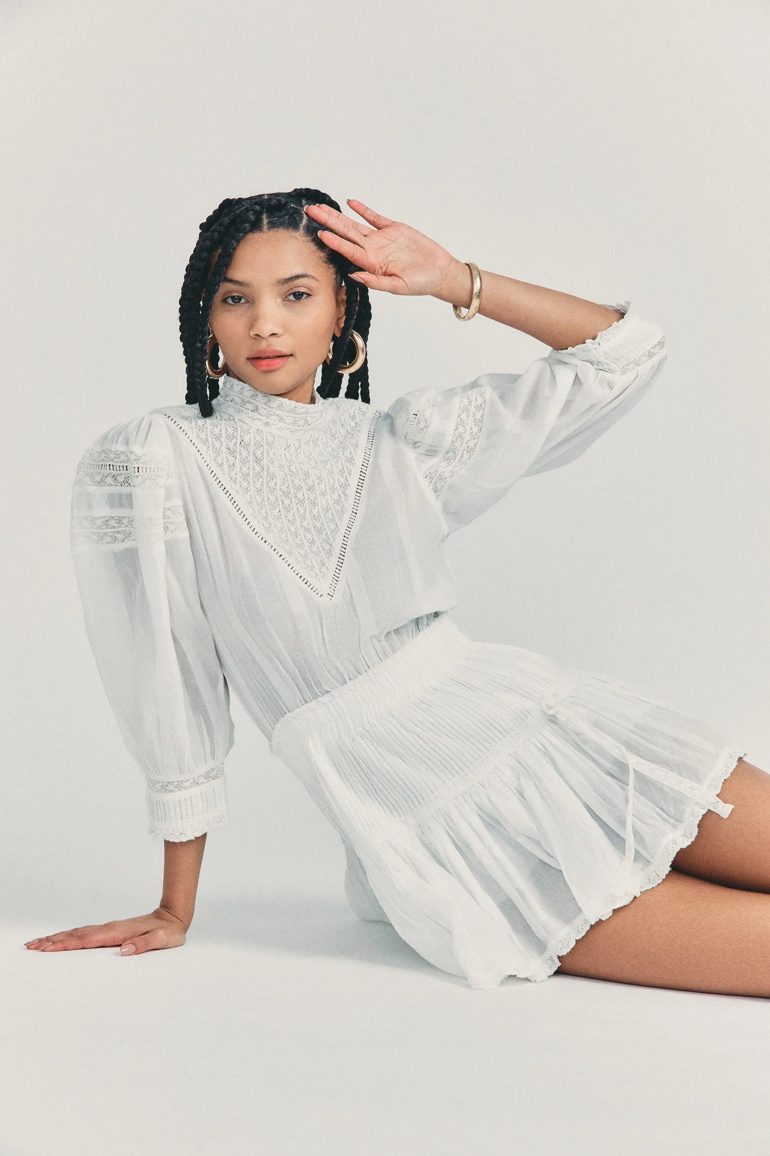 Viola Victorian Mini Dress sold by LoveShackFancy product image thumbnail 2