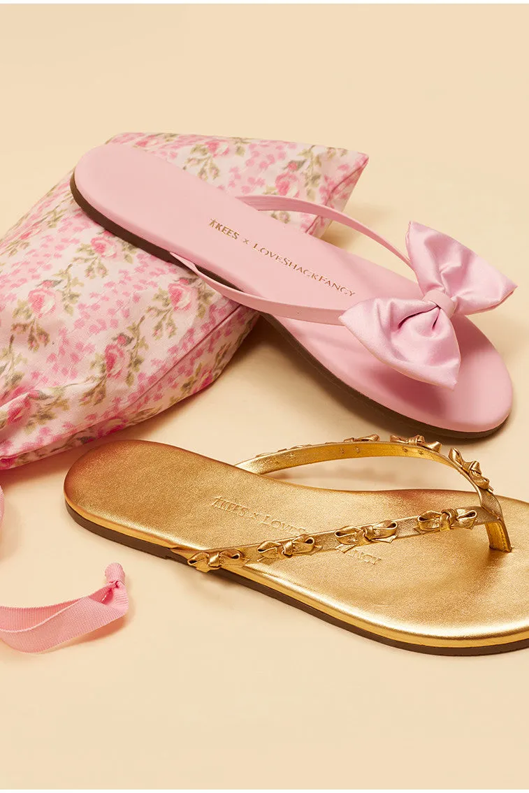 LoveShackFancy x Tkees Mini Bow Sandals sold by LoveShackFancy product image thumbnail 5