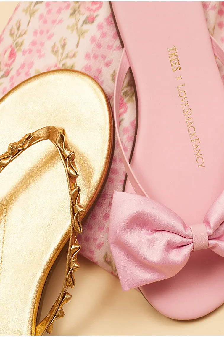 LoveShackFancy x Tkees Mini Bow Sandals sold by LoveShackFancy product image thumbnail 4
