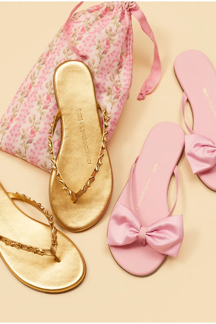LoveShackFancy x Tkees Mini Bow Sandals sold by LoveShackFancy product image thumbnail 3