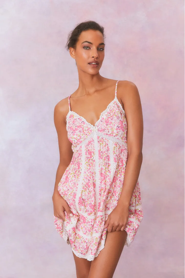 Docila Floral Mini Dress- SPARKLING FRUIT PUNCH sold by LoveShackFancy