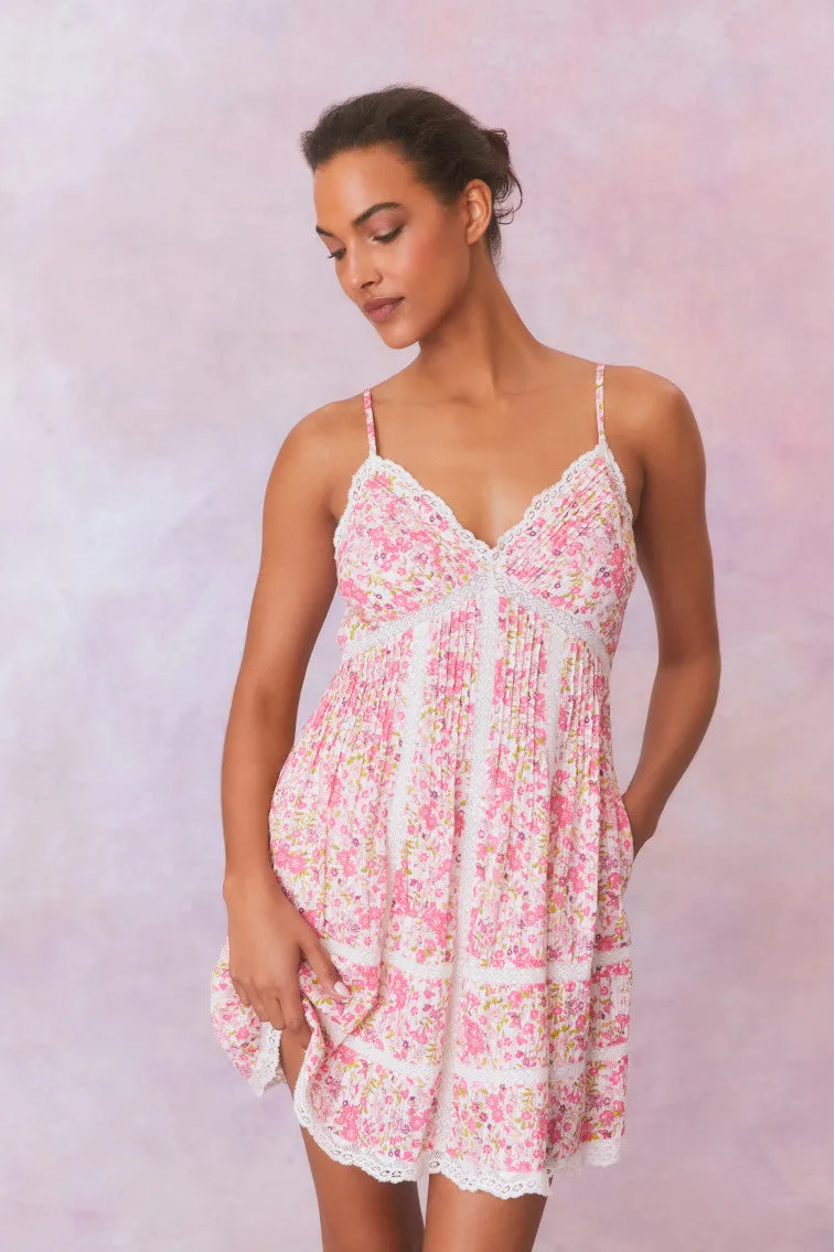 Docila Floral Mini Dress- SPARKLING FRUIT PUNCH sold by LoveShackFancy product image thumbnail 4