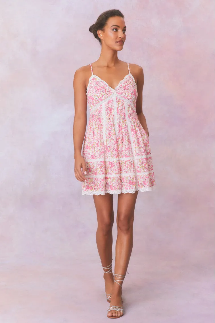 Docila Floral Mini Dress- SPARKLING FRUIT PUNCH sold by LoveShackFancy product image thumbnail 3