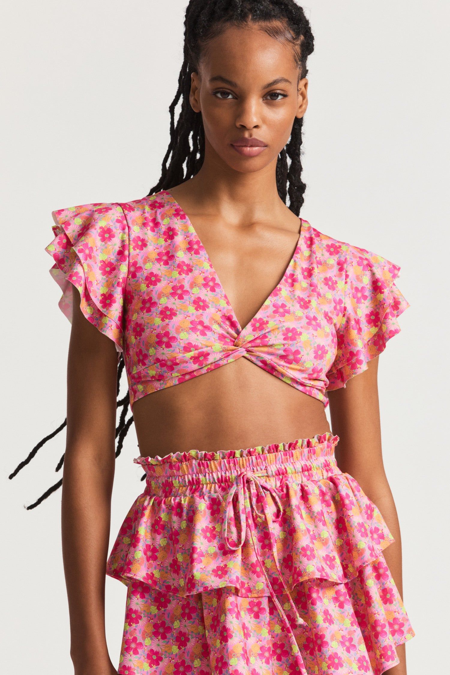 Kiella Ruffle Crop Top sold by LoveShackFancy product image thumbnail 2