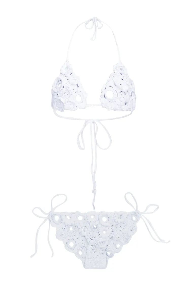 Ostelle Crochet Embellished Bikini Set sold by LoveShackFancy product image thumbnail 2