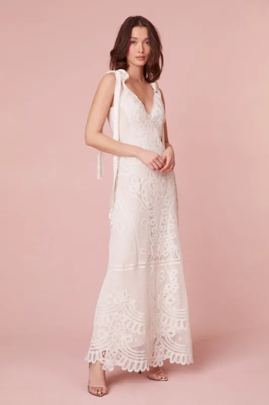 Lora Lace Maxi Dress sold by LoveShackFancy