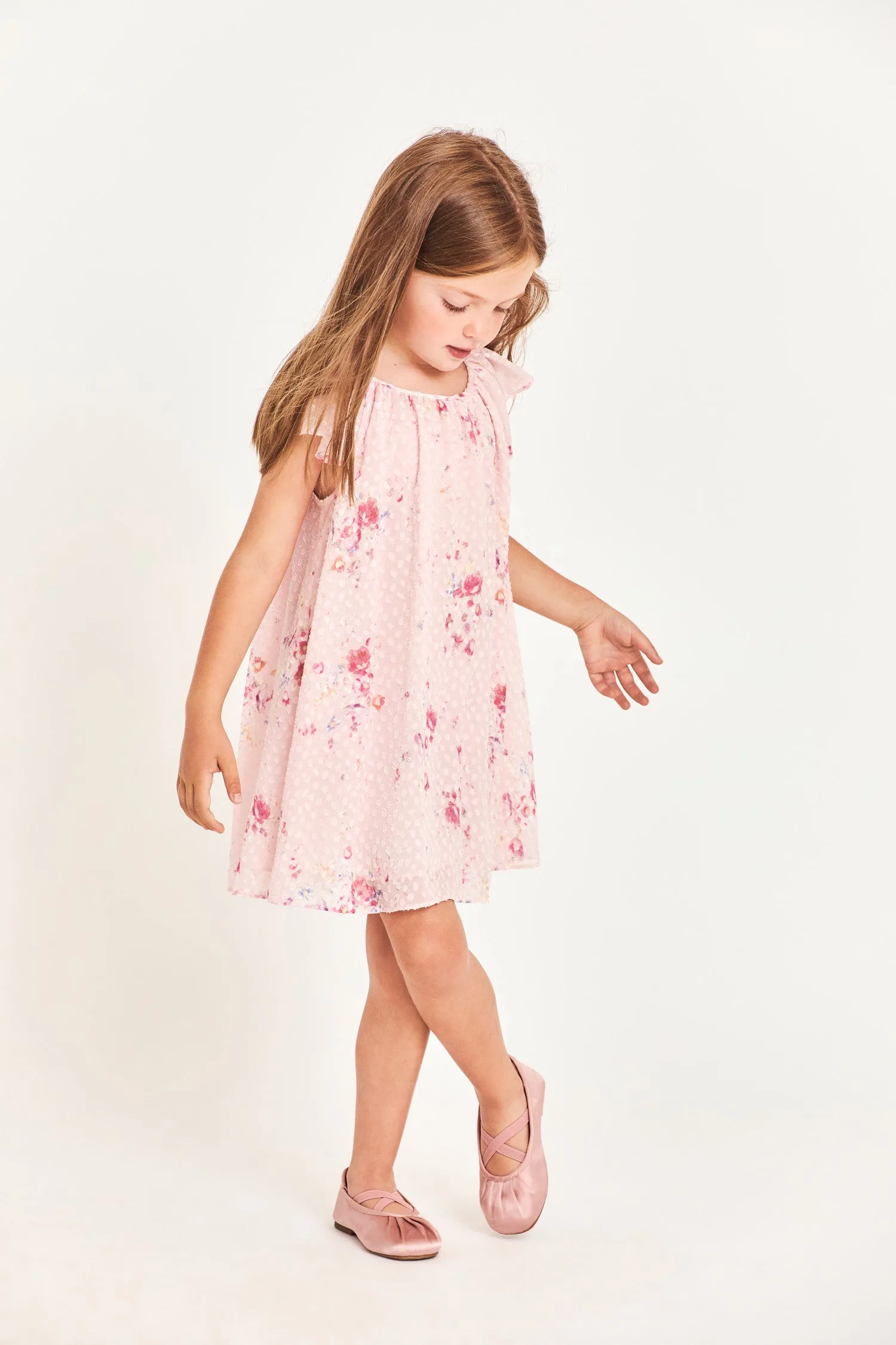 Girls Lou Floral Dress sold by LoveShackFancy product image thumbnail 4