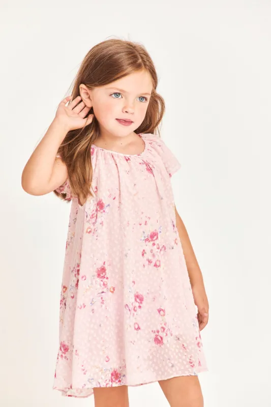 Girls Lou Floral Dress sold by LoveShackFancy
