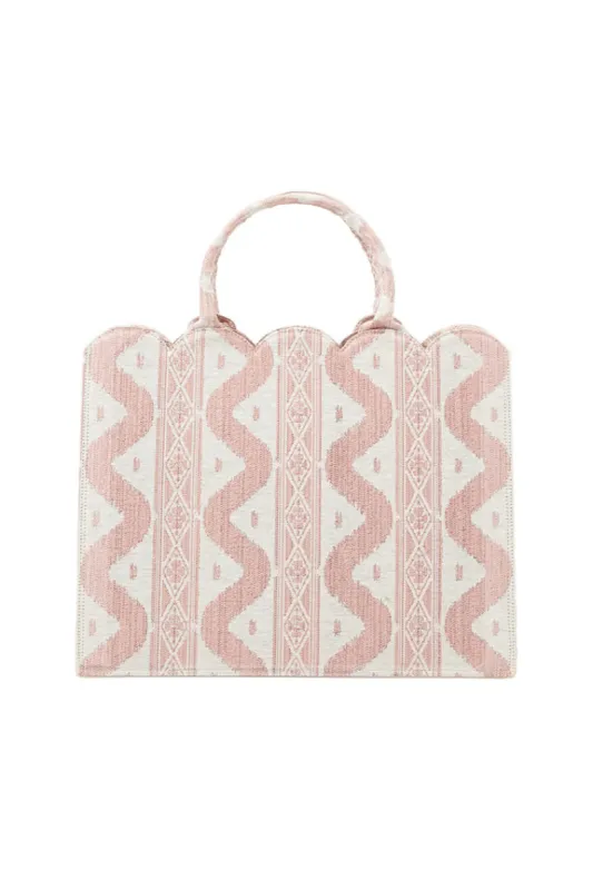 Mrs. Alice Pink Ikat Tote sold by LoveShackFancy