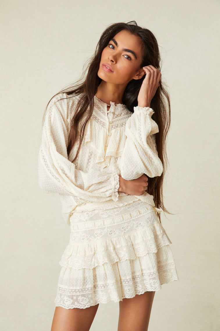 Ora Mini Skirt sold by LoveShackFancy