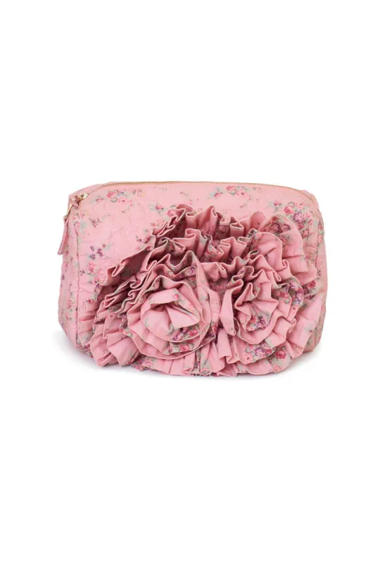 Octavia Flower Print Cosmetic Bag sold by LoveShackFancy