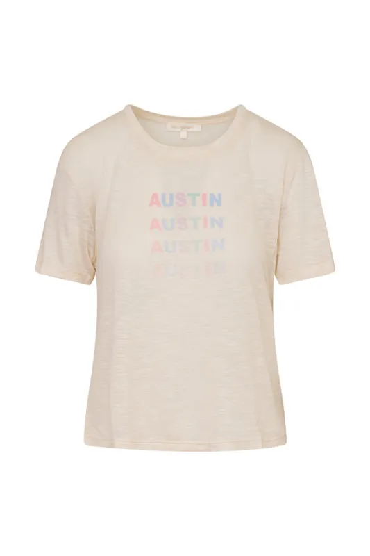 Calix City Tee-CREAM AUSTIN sold by LoveShackFancy