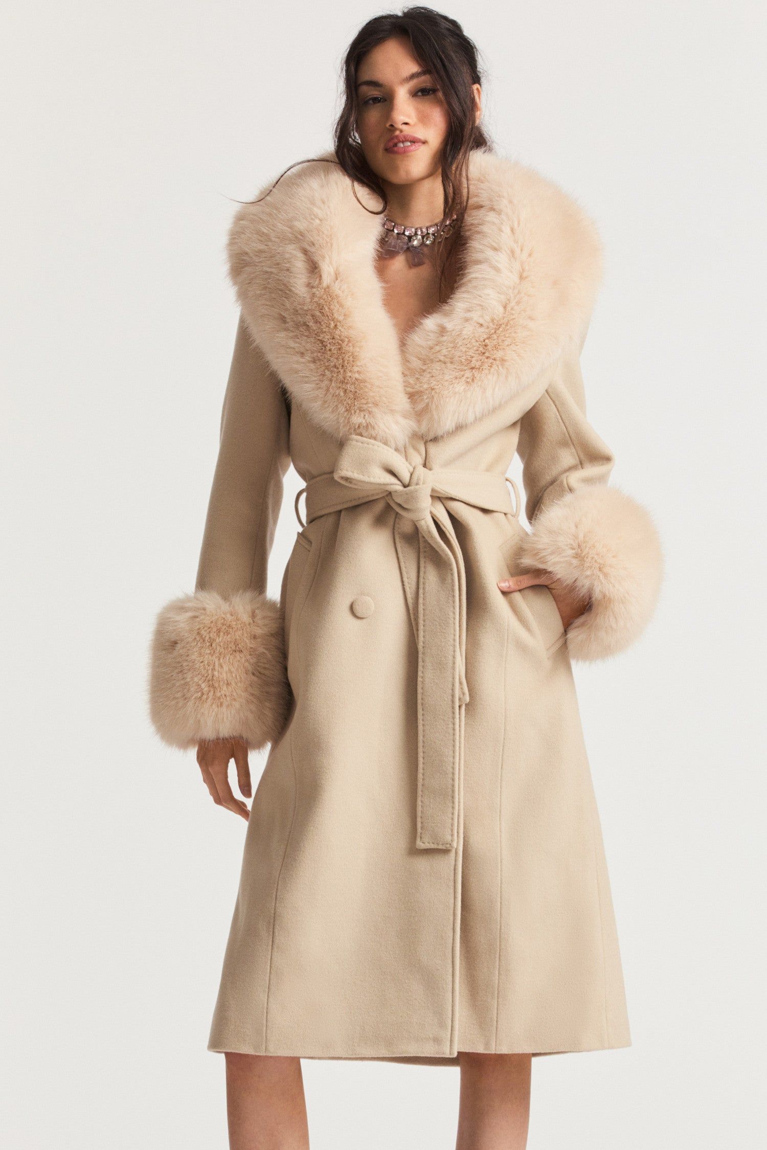 Havilina Wool Coat - CREAM sold by LoveShackFancy