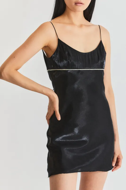 Fan Mini Dress- BLACK sold by LoveShackFancy