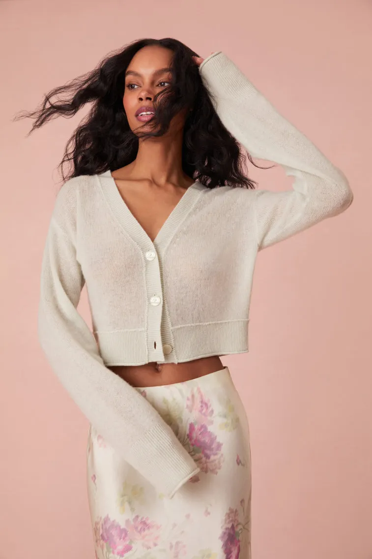 Lawrence Knit Bow Cardigan- CACTUS BLOOM sold by LoveShackFancy