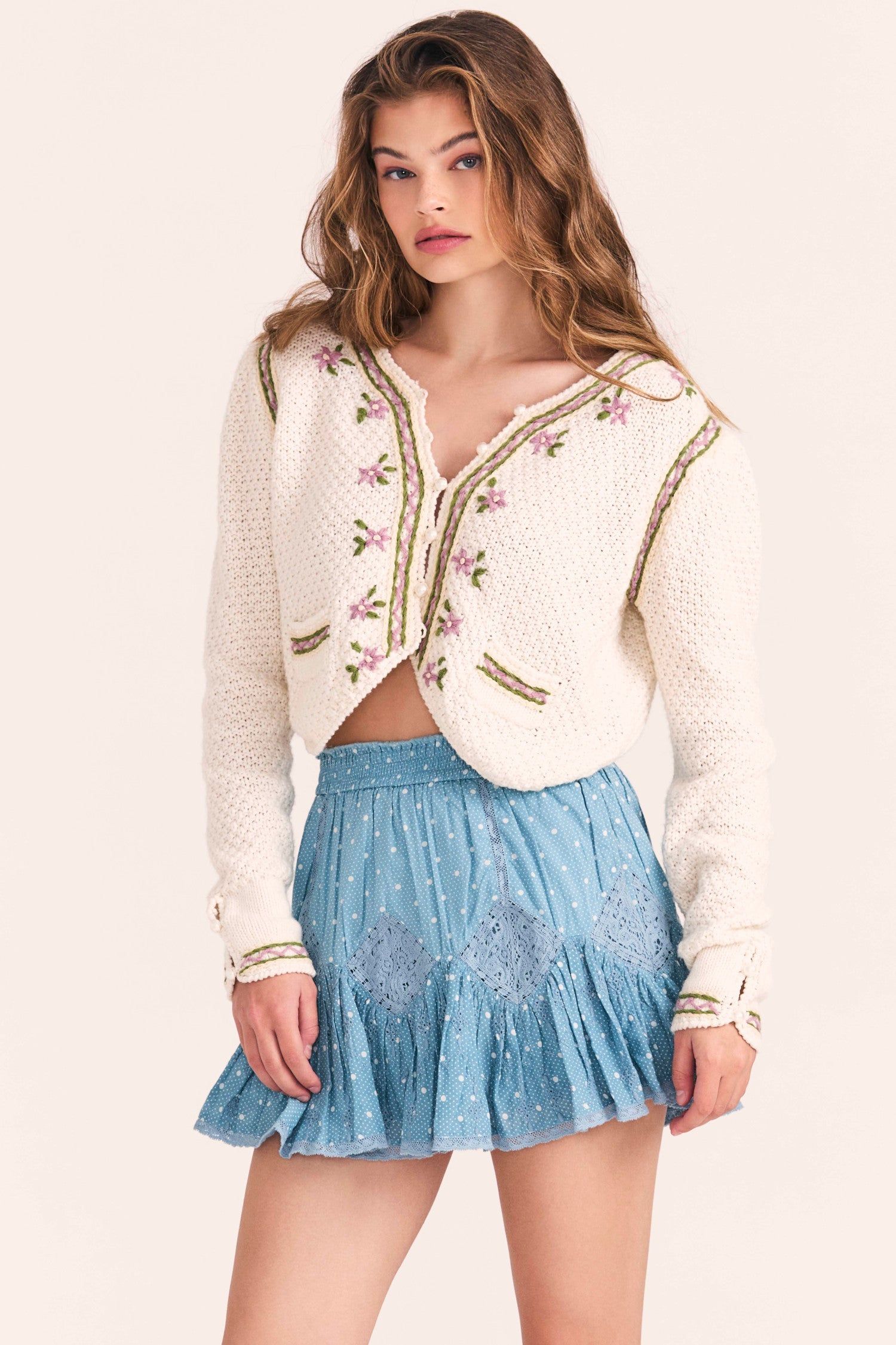 Adia Mini Skirt sold by LoveShackFancy product image thumbnail 2