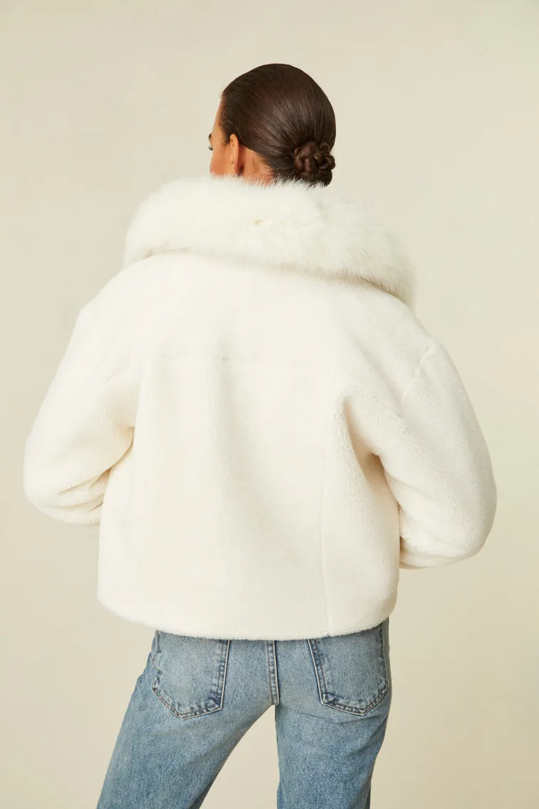 Musica Shearling Jacket sold by LoveShackFancy product image thumbnail 5