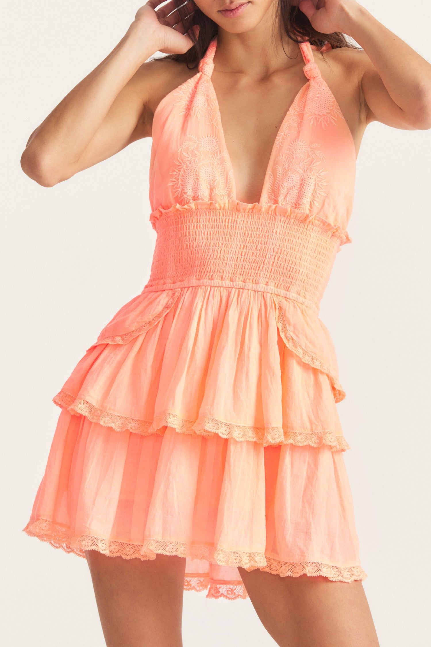 Deanna Halter Mini Dress sold by LoveShackFancy product image thumbnail 6