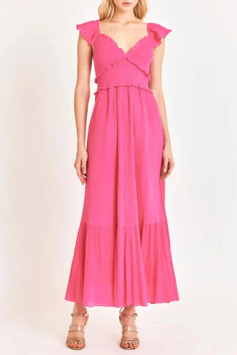 Katina Cotton Maxi Dress - STRAWBERRY MOON sold by LoveShackFancy