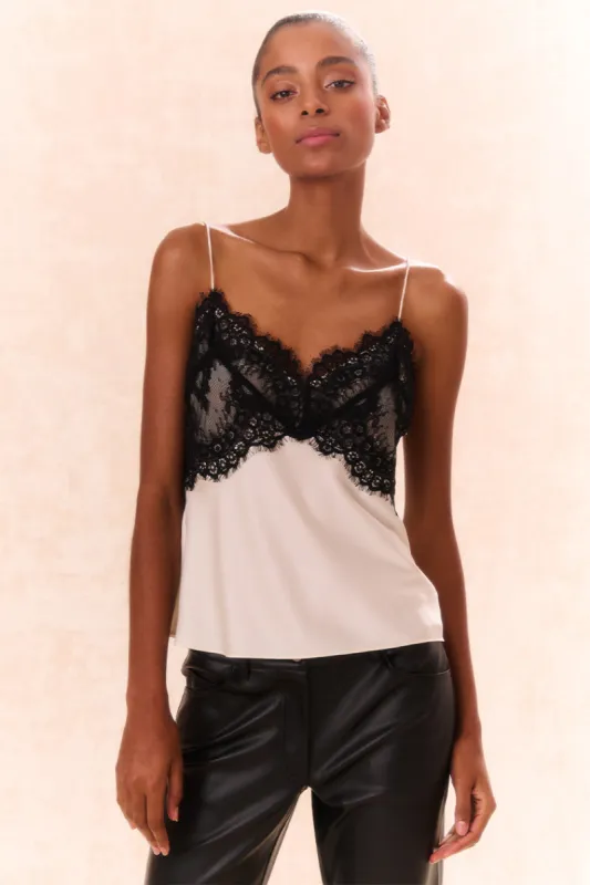 Talulah Lace-Trimmed Cami Top sold by LoveShackFancy
